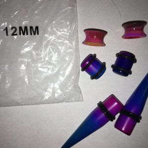 Gauges 12MM plugs earrings Ear gauges tappers Jewe